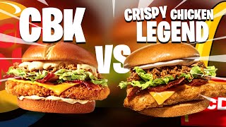 Treta De Sabores Cbk Burger King Vs Mc Crispy Chicken Legend Mc Donalds