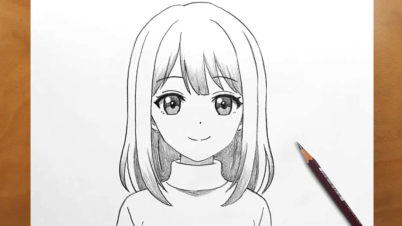 How to Draw a Cute Anime Girl Step by Step | Easy Tutorial - YouTube