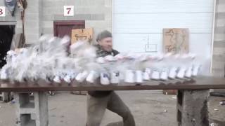 Sword vs 24 cans of beer