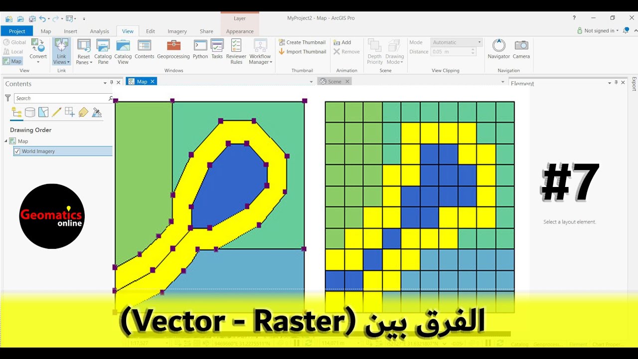 7 - الفرق بين (Vector - Raster) # Ahmed Hashim - YouTube