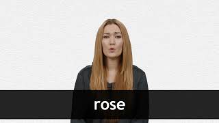 Information How to pronounce ROSE in American English Guide