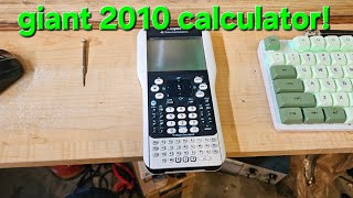 Giant calculator from 2010 