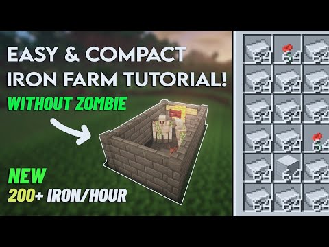 I Made An Easy Iron Farm In Minecraft Pocket edition #minecraft - YouTube