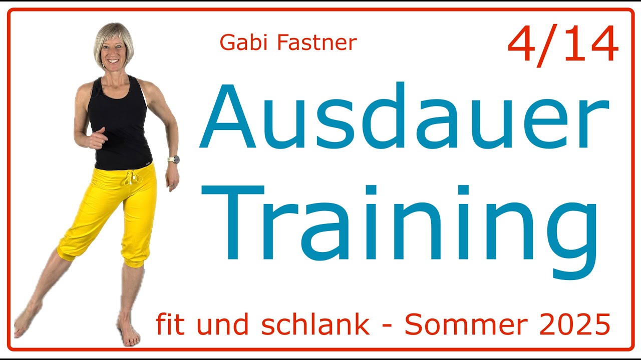 4/14 😎 45 min. Ausdauer Training | abnehmen und Kondition verbessern, ca. 350 Kcal, ohne Geräte