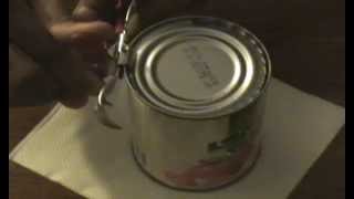 How to Open a can using can opener
