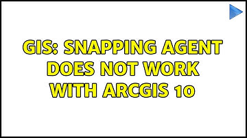 GIS: Snapping Agent does not work with ArcGIS 10