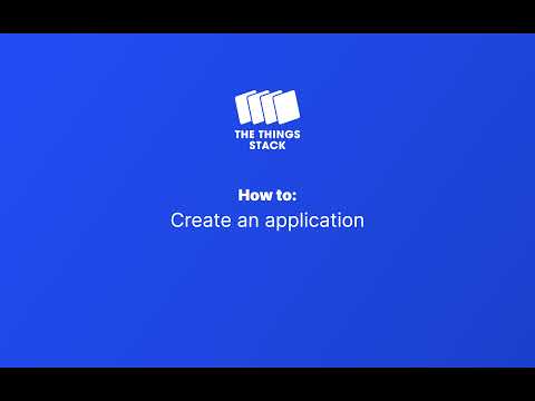 How to: Create an application