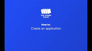 How to: Create an application