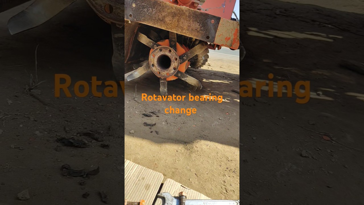 Rotavator bearing change 