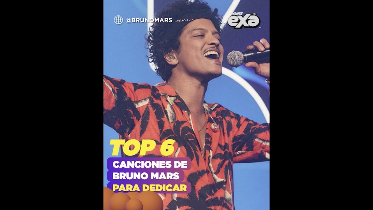 TOP 6: Canciones de Bruno Mars para dedicar ♥️🎶 - YouTube