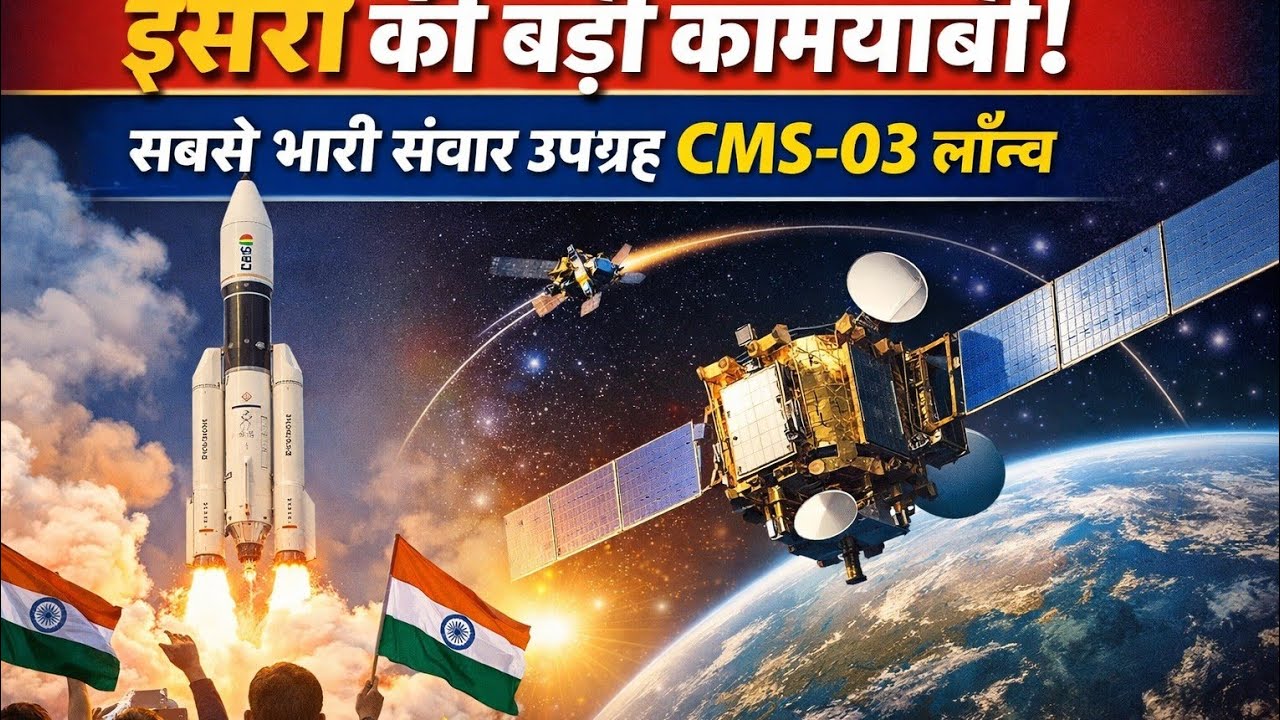 इसरो की सबसे बड़ी कामयाबी 🥳। LVM3 🚀। CMS-03 Satelite