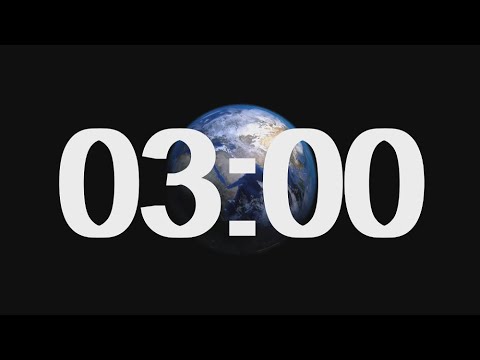 3 minute timer countdown alarm with no music 180 seconds alarm