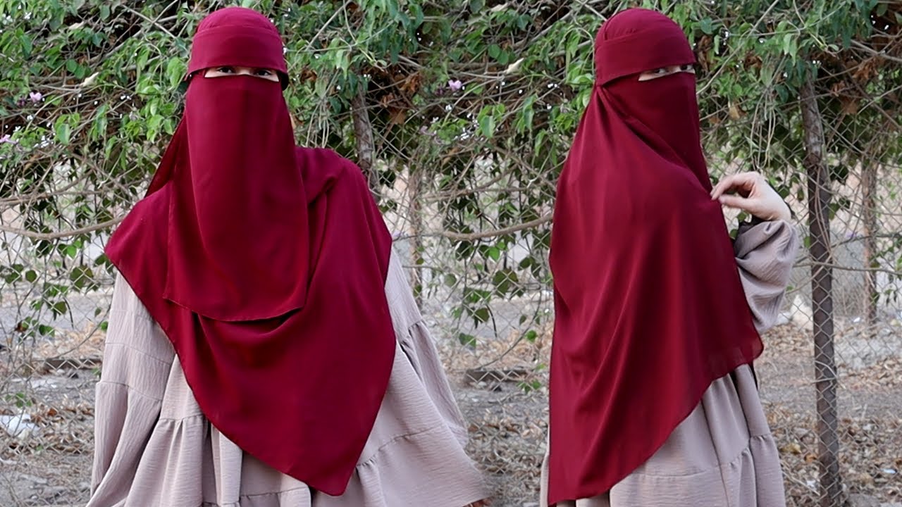 إزاي نلف الطرحة المستطيلة العادية زي الخمار بالظبط 💜👌 يمنى هاشم