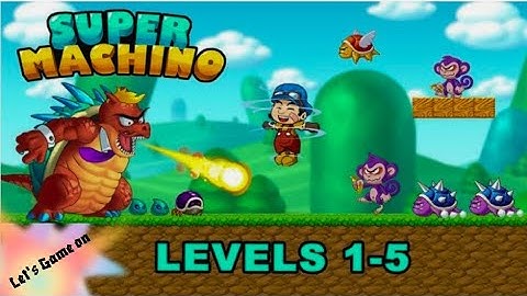 Super Machino Go - Levels 1 - 5  (Android Gameplay) Walkthrough
