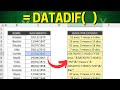 Como Calcular IDADE Completa no Excel | Função DATADIF | Dia, Mês e Ano