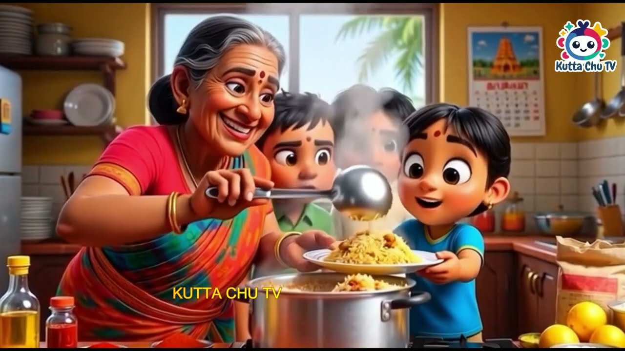 பிரியாணி பிரியாணி 🍲 | Biriyani Biriyani Yummy Song | Tamil Kids Rhymes & Cooking Fun