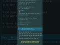 NumPy Array Operations #python #numpytutorial #numpy