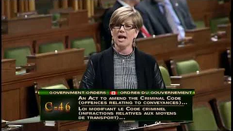 Karen speaks on Bill C 46 -  Impaired Driving