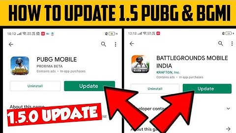 HOW TO UPDATE PUBG 1.5 | HOW TO UPDATE BATTLEGROUNDS MOBILE INDIA 1.5 |  1.5 UPDATE KAISE KARE