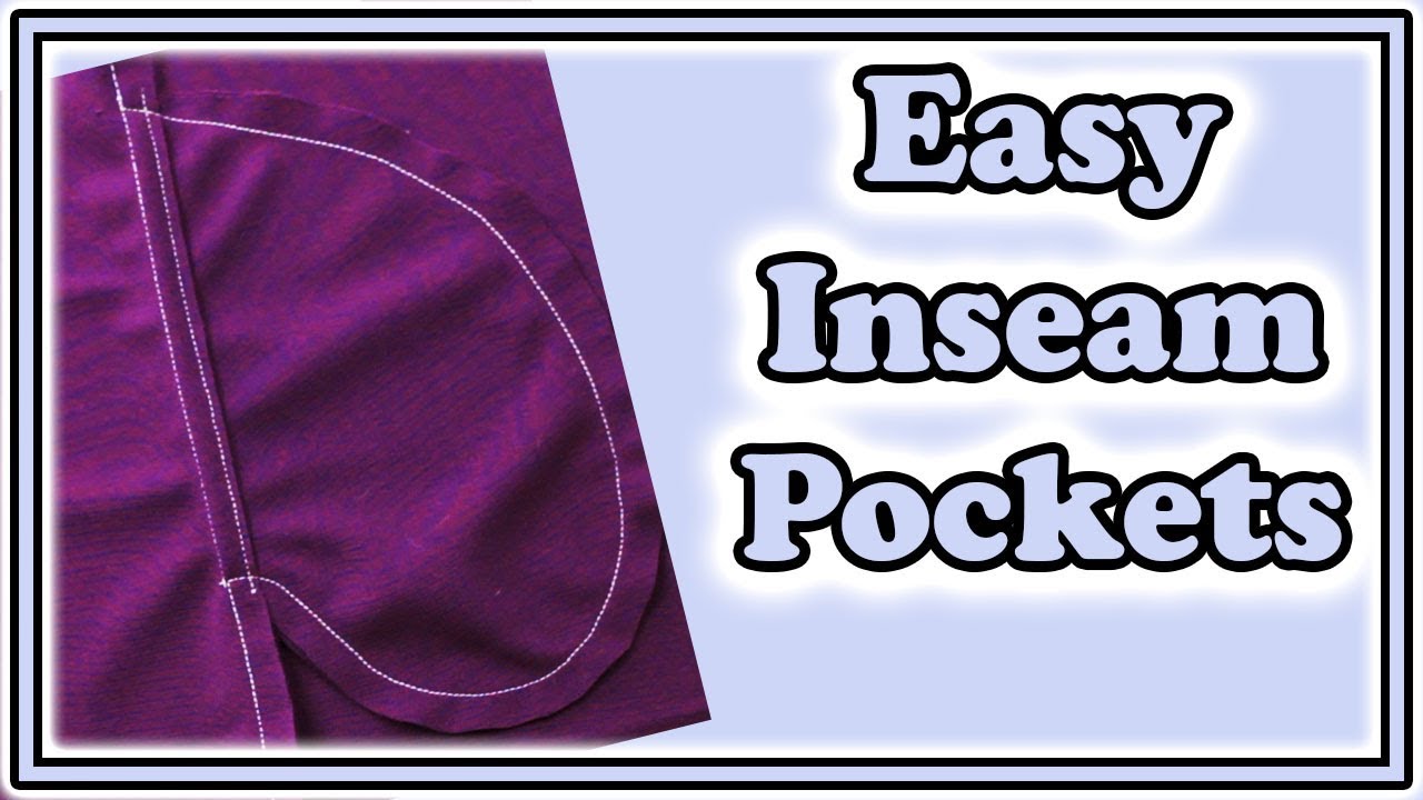 How To Sew Inseam Pockets | Easiest Way To Sew Pockets