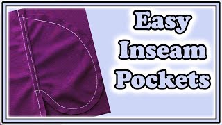 How to Sew Inseam Pockets | Easiest Way to Sew Pockets