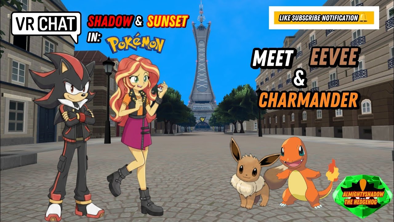 Shadow & Sunset In: Pokémon Meet Eevee & Charmander (VRChat)