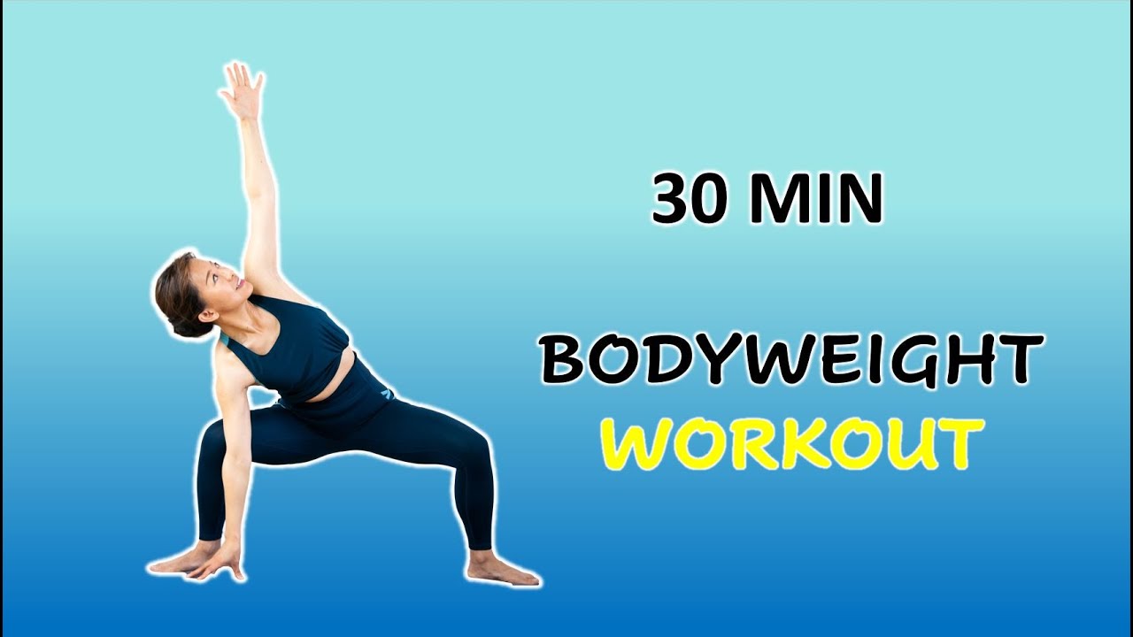30 minutes bodyweight workout for weight loss, body tone and improved