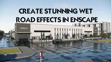 Create Stunning Wet Road Effects in Enscape Using Material Maps