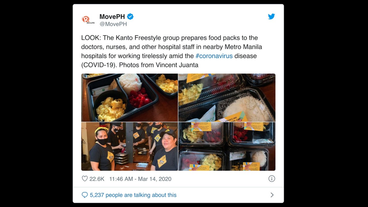 Popular Tweets about the Corona virus -15. March 2020