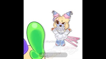 Thumbnail of sorry for party rocking ( cr: spirzoing on tiktok) #fyp #dandyworld #animation