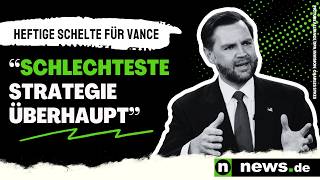 "Schlechteste Strategie überhaupt" - heftige Schelte für den US-Vizepräsidenten