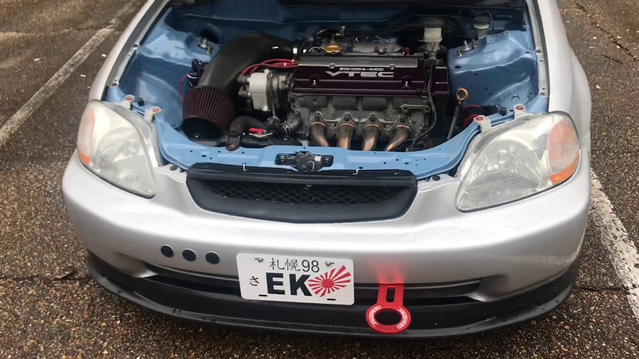 H22A euro R stop 230 hp - YouTube