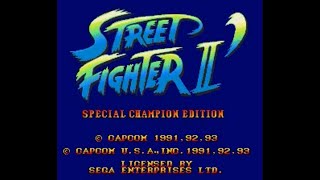 Street Fighter II: Champion Edition (Genesis) - Longplay as Ken