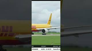 Ex-Delta 777 Freighter Departs Manchester for DHL! ✈️ #Shorts