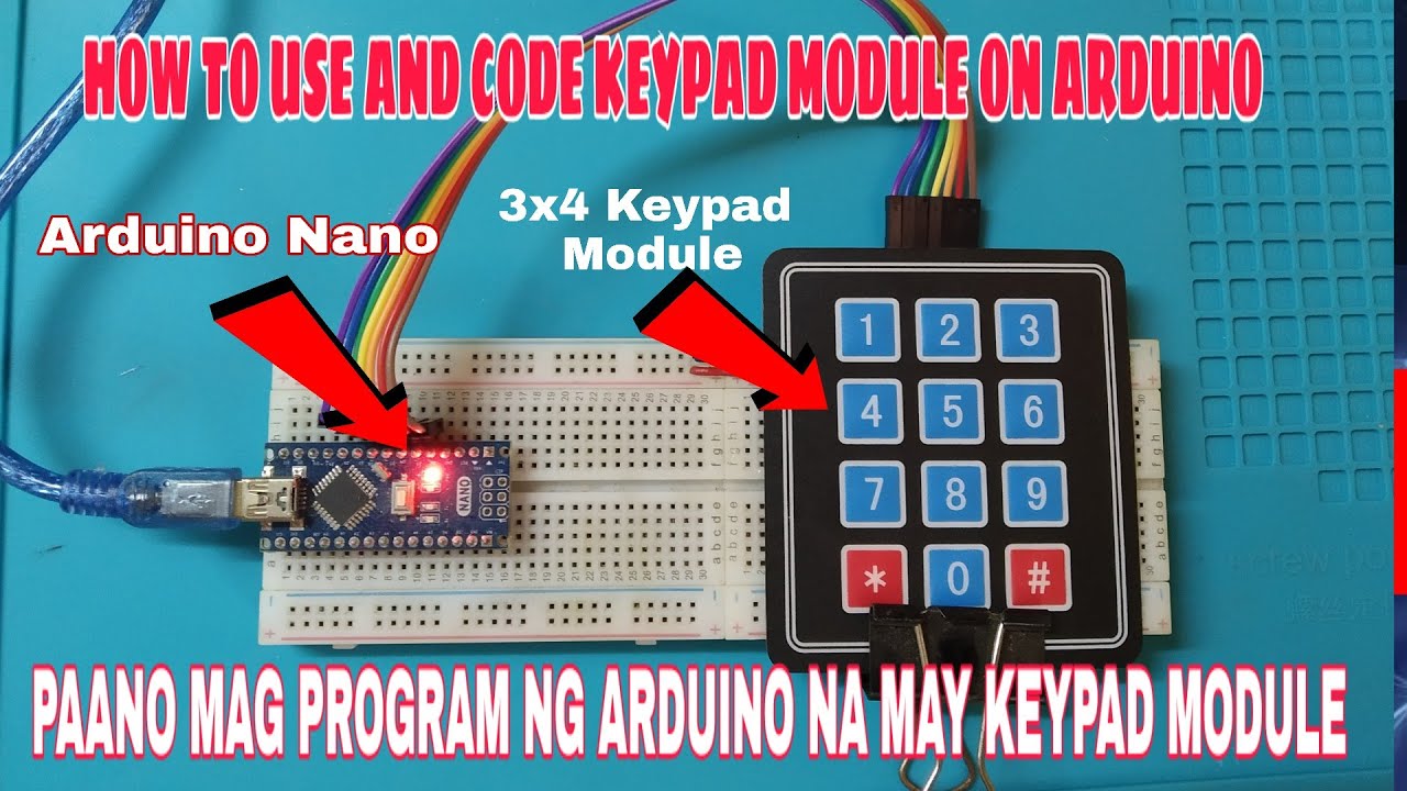 How to use and code 3x4 keypad mudule on arduino( Tagalog) - YouTube