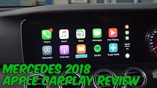 Mercedes 2018 Apple CarPlay FULL Review  COMAND Online System