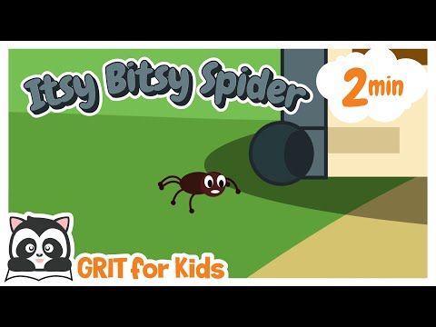 Itsy Bitsy spider | Eency Weency Spider | ちっちゃなクモ| 英語の手遊び歌 |童謡