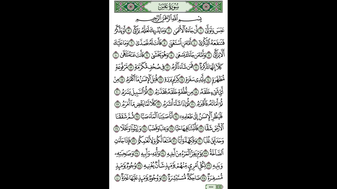 يوسف الصقير سورة عبس