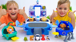 Mission de sauvetage d'animaux jouets Vlad et Niki Octonauts