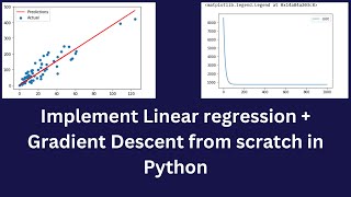 Implement Linear regression + gradient descent in python from scratch | univariate linear regression