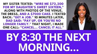 My Sister Demanded I Wire $72,200 for Her Daughter's Sweet Sixteen — So I Made... |Blueberry Revenge My Sister Demanded I Wire $72,200 for Her Daughter's Sweet Sixteen — So I Made... |Blueberry Revenge