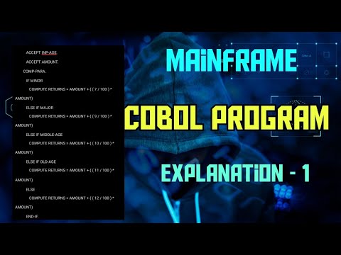 Mainframe Cobol program Explanation - 1 | Cobol practice examples | #cobol #jcl  #db2 #vsam.