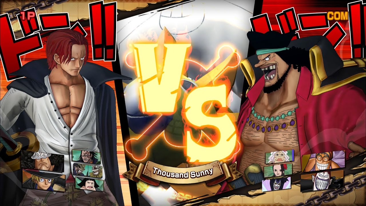 SHANKS VS BLACKBEARD | Free Battle | One Piece Burning Blood