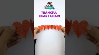 Fold a chain of gratitude ❤️ #papercraft #shorts #thanksgiving #gratitude #kidsvideo #kidscraft