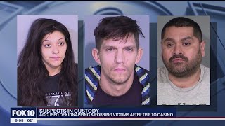 Police arrest, accuse 3 people of kidnapping and robbing victims | FOX 10 News