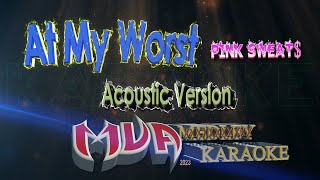 At My Worst acoustic karaoke version | Pink Sweat$ | Original key