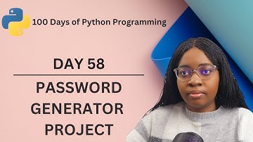 Password Generator | 100 Days of Python Programming | Day-58