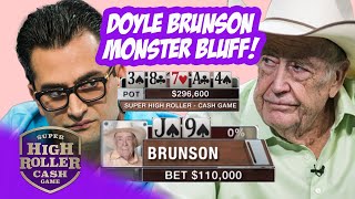 Doyle Brunson Bluffs $110,000 With NOTHING vs Antonio Esfandiari!