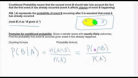 7.5 video 1 conditional probabilities introduction
