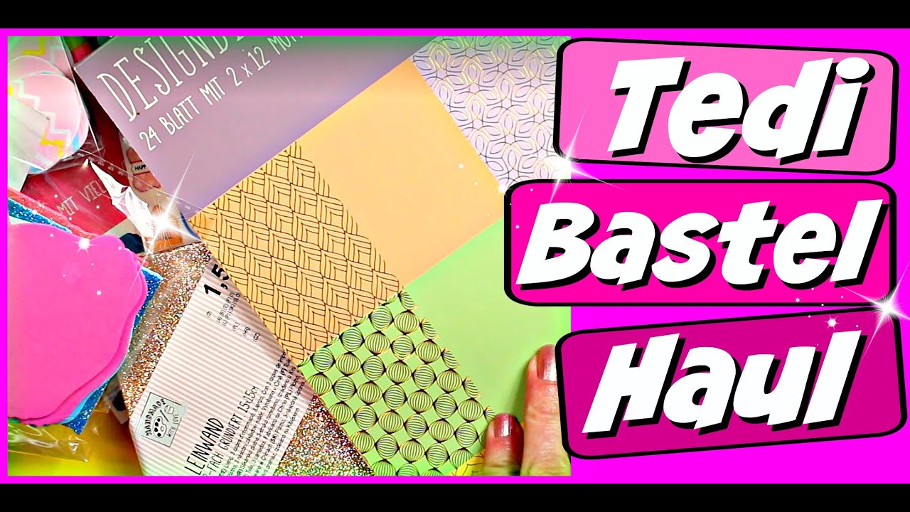 WOW, dieser Bastelbedarf 😍 | TEDI Bastel Haul für basteln mit Papier | 9999 Dinge